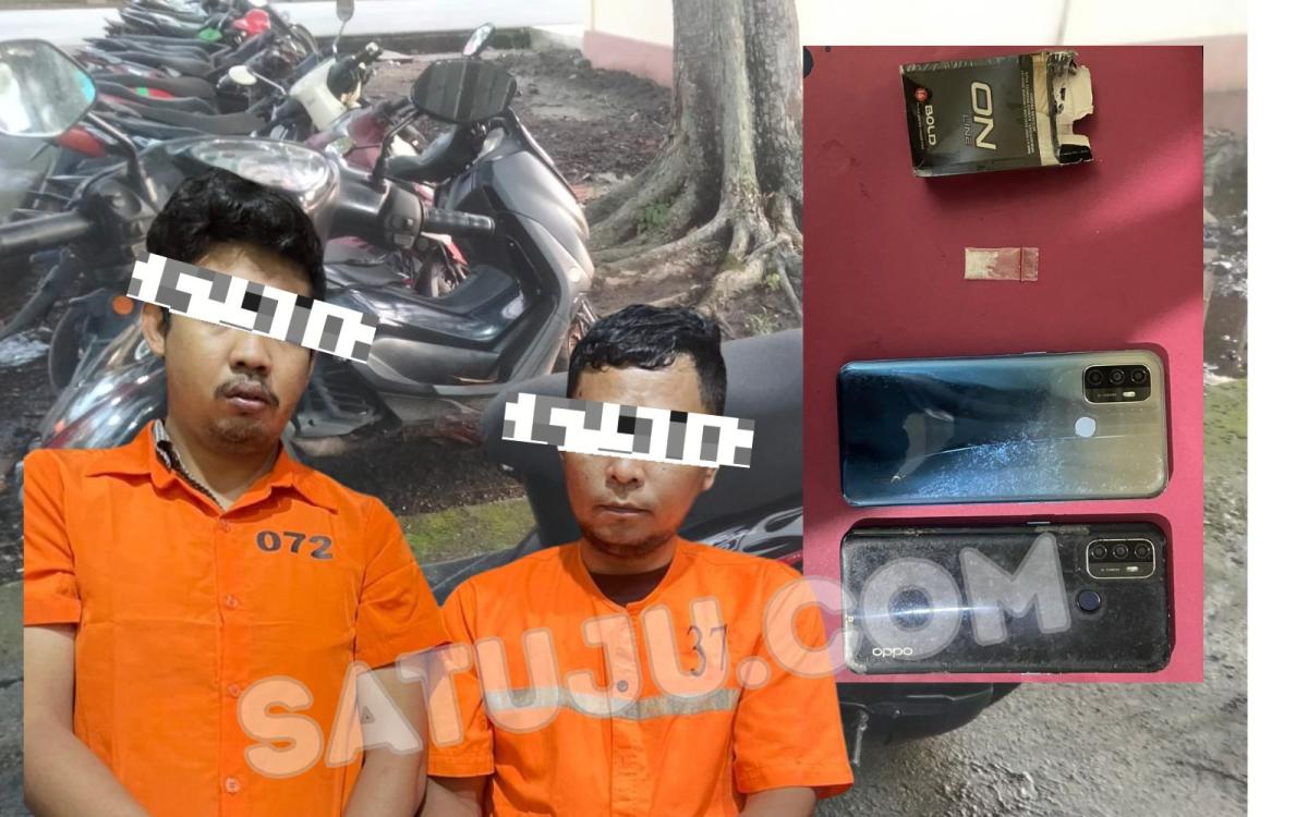 Satresnarkoba Polres Bengkalis Tangkap Dua Pria Diduga Terlibat Kasus Sabu di Kelapapati